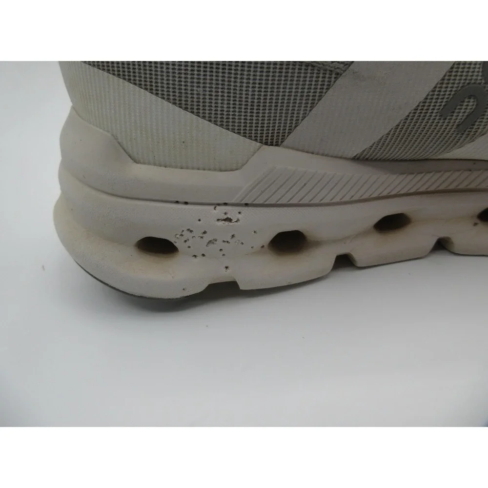 On Running Cloudrunner Shoes Womens Size 7.5 White Gray Road Swiss Engineering